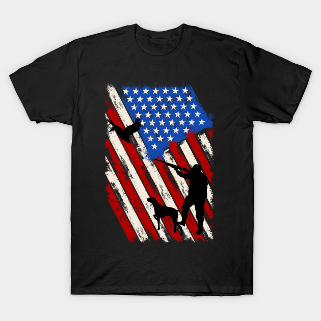 American Flag Goose Hunting Hunting TShirt TeePublic